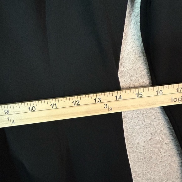 Calvin Klein Black A-Line Dress with V-Neck and Bell Sleeves NWOT - Picture 11 of 13